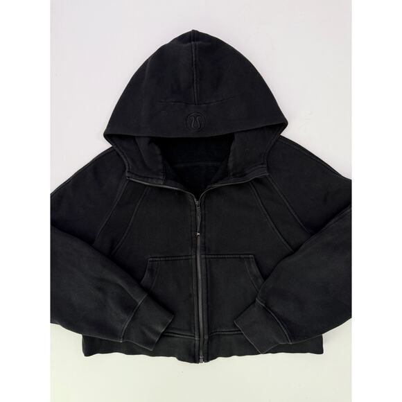 lululemon black scuba full zip scuba hoodie - size M/L - Picture 2 of 5